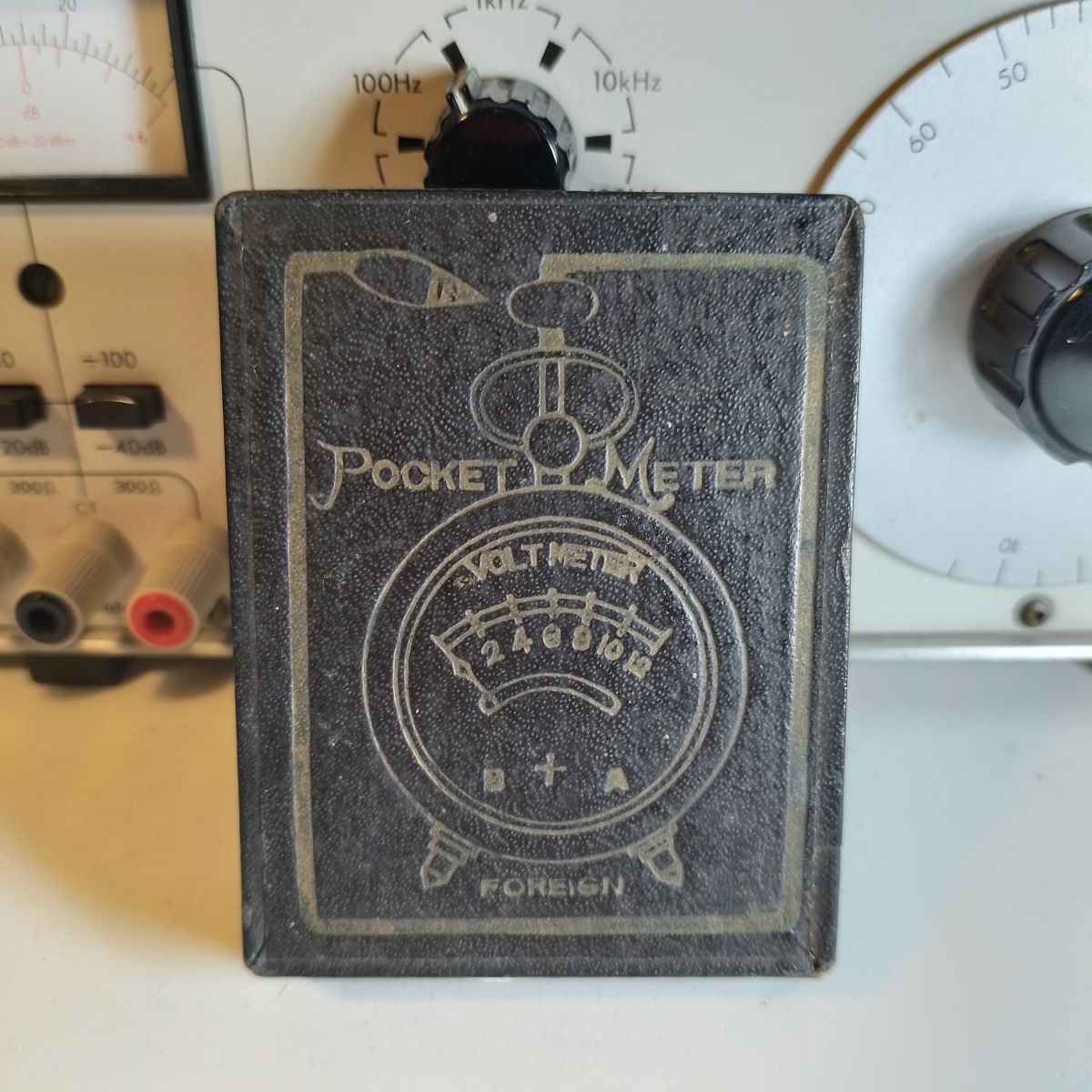 Voltmeter in its box