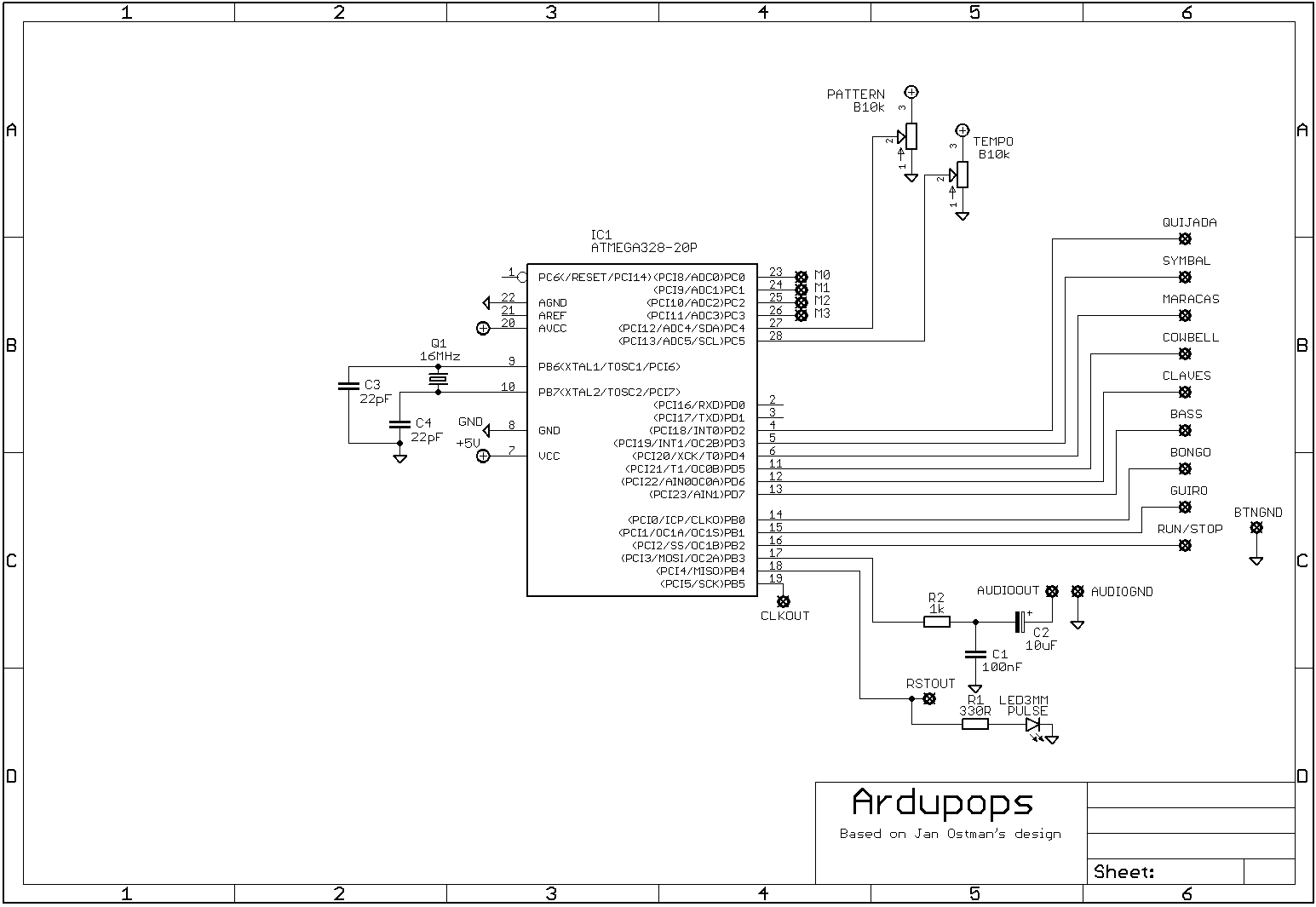 tg-music Midi organ Schematic